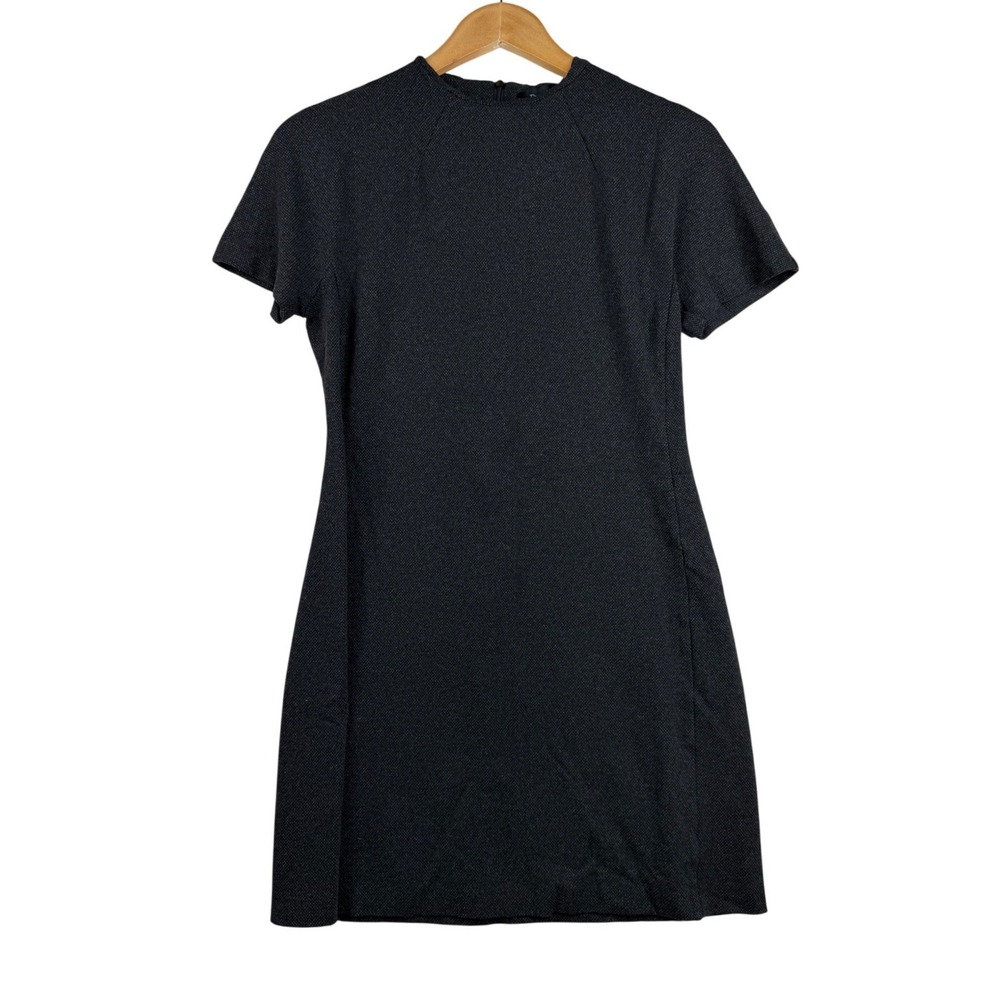 Theory Short Sleeve Office Wear Mini Dress size Medium Dark Gray